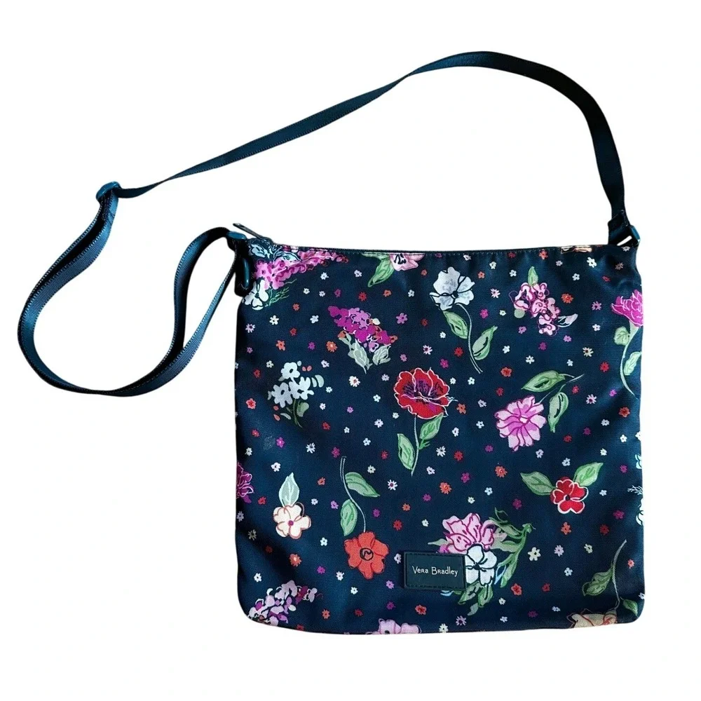 Vera Bradley Navy Blue Floral Crossbody Bag